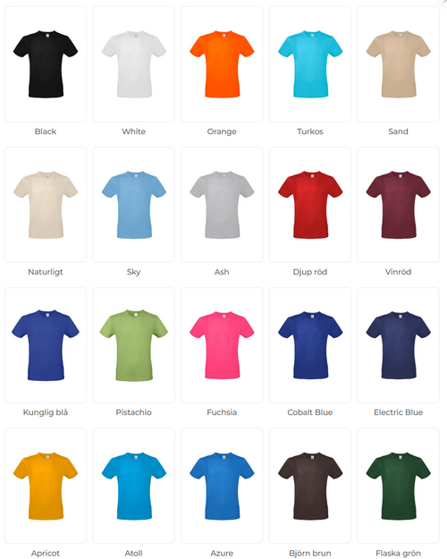 B&C BC01T - Standard Tshirt